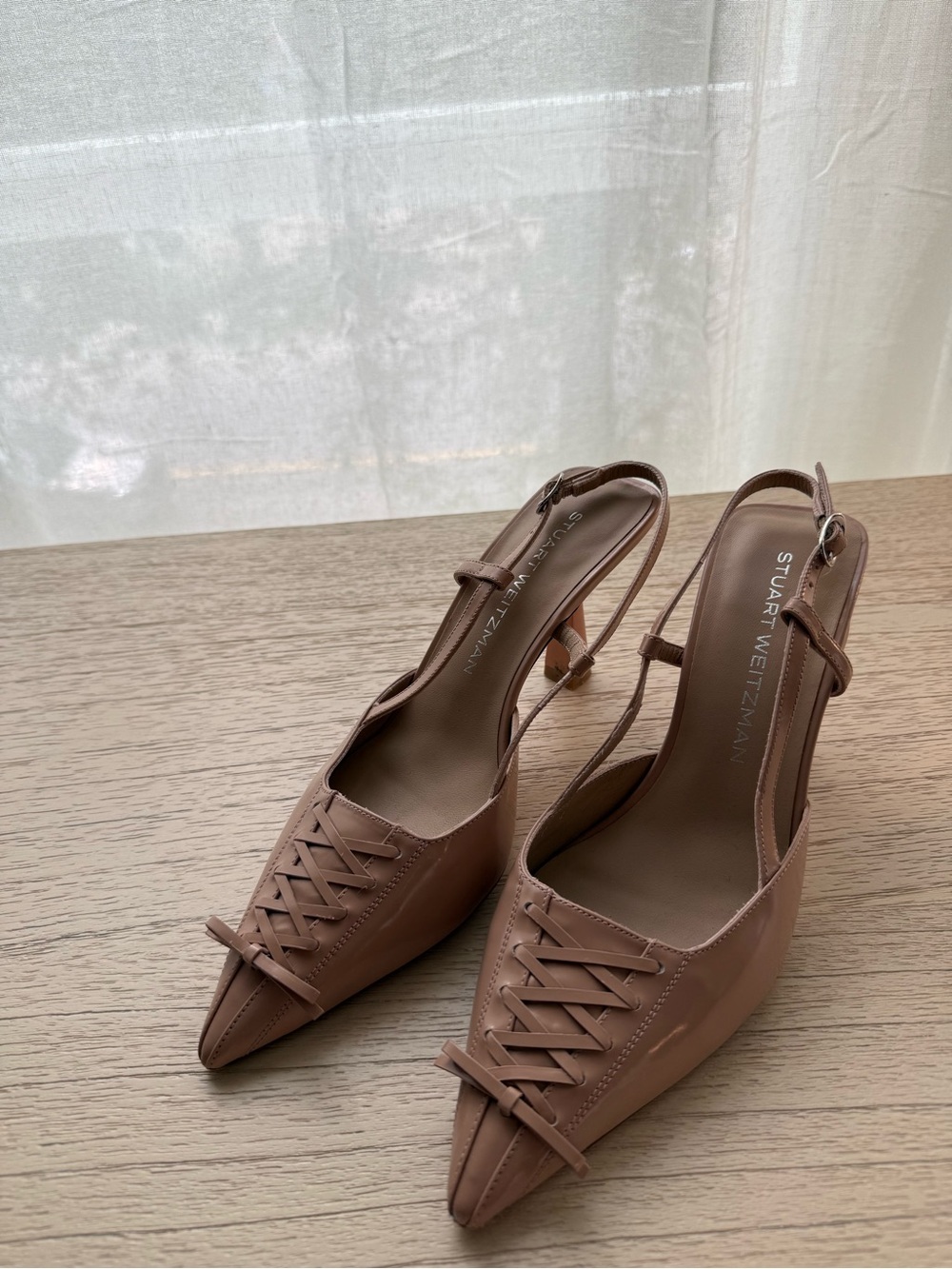 Stuart weitzman CORSET SLINGBACK PUMP 75 size 8